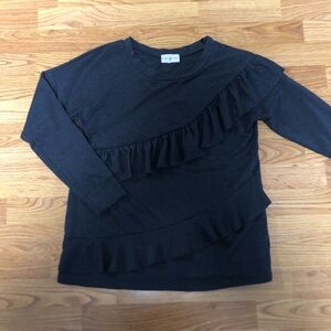 thyme & honey dark gray sweater size M